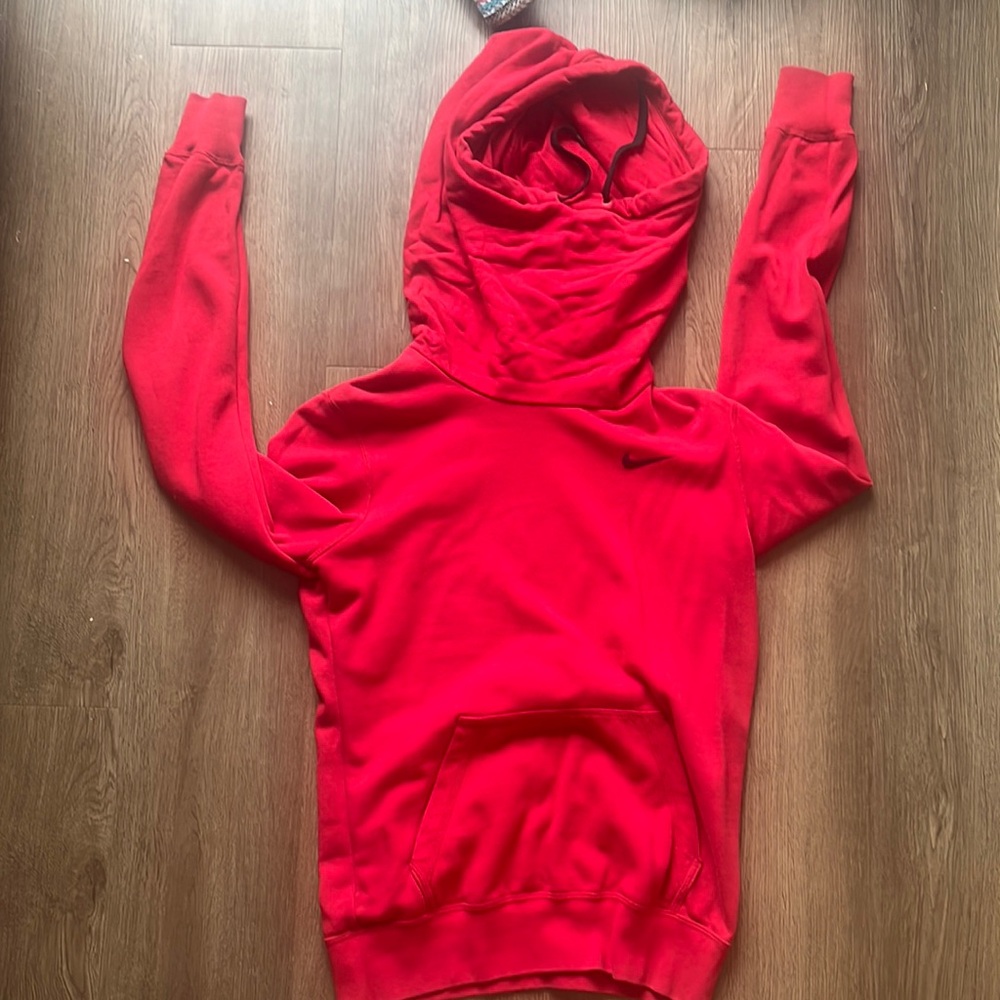 Red nike hoodie